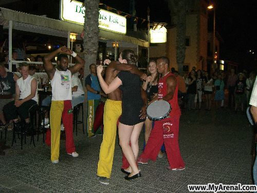 Mallorca Urlaubsbild - Bierstraße im Sommer 2008 mit den Mädels