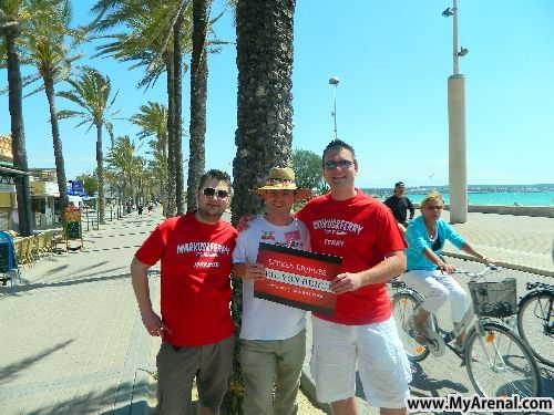 Mallorca Urlaubsbild - Emmi mit Markus&Ferry MalleOpening2012(3)