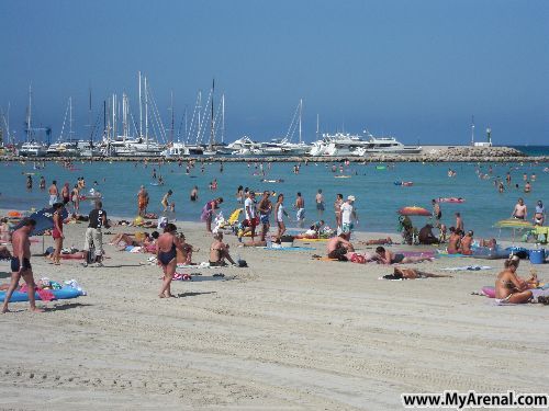 Mallorca Urlaubsbild - Strand Juli 09