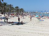 Mallorca, El Arenal - strand-beim-hafen-